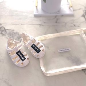 Girls Dolce Gabbana (D&G Kids) Jelly sandals. Sz 22 (US 5.5/6) Gently Used